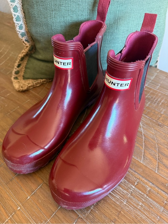 Hunter Shoes - Hunter Rain Boots  in Deep Red size 8